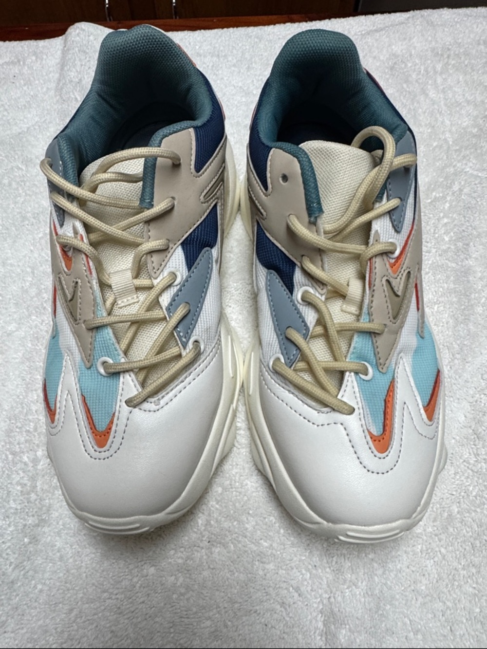 Berness Women's Multicolor Lifestyle Sneakers - Cream, Blue & Teal